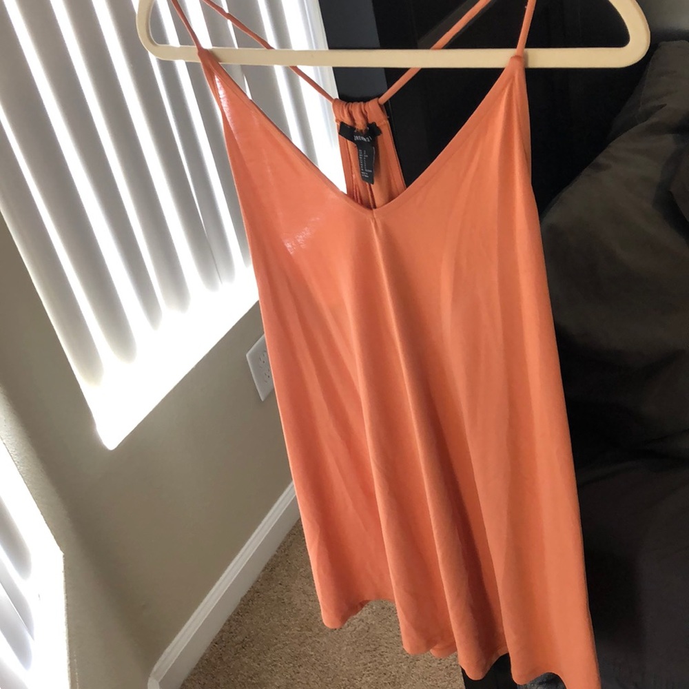 Pastel orange summer dress